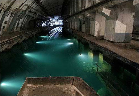Cold-War Era Russian Underground Submarine Base