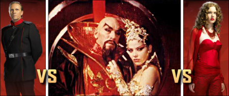 Ming the Merciless and Princess Aura - TV versus Movie