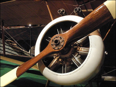 Biplane on display at the National Museum of the United States Air Force