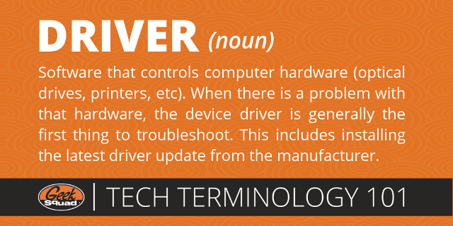 GS Tech Terms 101 Card - Device Driver